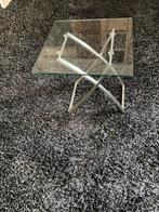 Glazen bijzettafeltjes (3 stuks) - Design, Huis en Inrichting, Tafels | Bijzettafels, Minder dan 55 cm, Vierkant, Ophalen, 45 tot 60 cm