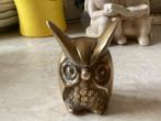 Uil massief koper // hoog 4 cm, Antiek en Kunst, Antiek | Koper en Brons, Ophalen of Verzenden