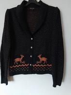 King Louie Cardigan XL Zwart Winter Wonderland, Zwart, Maat 46/48 (XL) of groter, Ophalen of Verzenden, Zo goed als nieuw