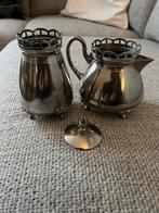 Verzilverd suiker en roomstel, Antiek en Kunst, Ophalen of Verzenden