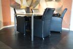 Eetkamertafel, Huis en Inrichting, Tafels | Eettafels, Ophalen, 150 tot 200 cm, Zo goed als nieuw, Vijf personen of meer