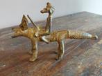 Dogon Bronzen Ruiter Sculptuur, Antiek en Kunst, Antiek | Koper en Brons, Ophalen of Verzenden, Brons