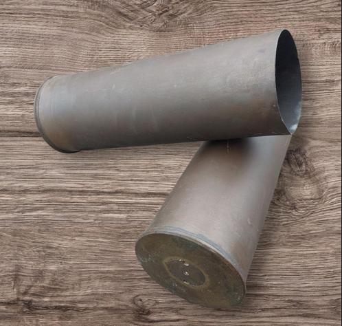 Britse WO2 Army 25 Pdr MkII Shell duo, Verzamelen, Militaria | Tweede Wereldoorlog, Landmacht, Engeland, Ophalen of Verzenden