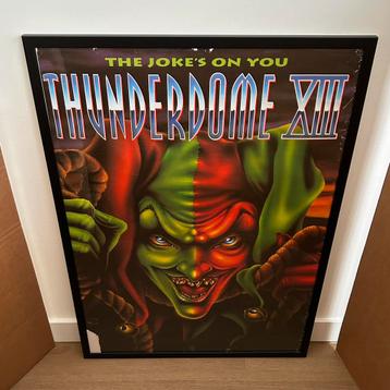 Origineel Thunderdome XIII poster inclusief lijst beschikbaar voor biedingen