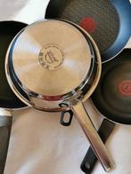 Aluminium keramisch teflon Koekenpan steelpan deksel pan, Ophalen of Verzenden, Gebruikt, Aluminium, Koekenpan of Braadpan