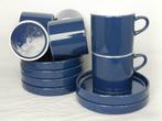 Melitta - donkerblauwe kop en schotels, Antiek en Kunst, Antiek | Servies los, Ophalen of Verzenden