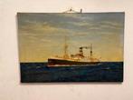 Schilderij van de 'SS Jonge Elisabeth', Antiek en Kunst, Kunst | Schilderijen | Klassiek, Ophalen of Verzenden