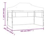 Partytent opvouwbaar paviljoen pagodetent 3x4,5 GRTS BEZORGD, Tuin en Terras, Partytenten, Minder dan 4 meter, Nieuw, Pagodetent