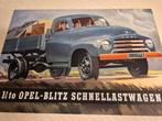 Jaren30 originele Opel Blitz bestelbus folder óók hulpdienst, Ophalen of Verzenden, Zo goed als nieuw, Opel