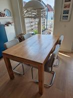 teakhouten eettafel, Ophalen, Gebruikt, 50 tot 100 cm, Vijf personen of meer