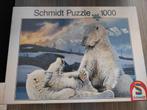 Schmidt puzzel 1000 stukjes ijsberen NIEUW, Nieuw, Ophalen of Verzenden, 500 t/m 1500 stukjes, Legpuzzel