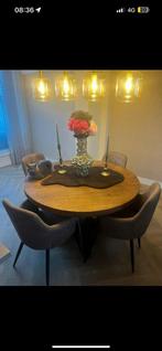 Ronde tafel, Ophalen of Verzenden, Zo goed als nieuw, Rond, 100 tot 150 cm