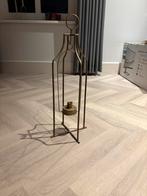 2 gouden kandelaars decoratie kaars, Huis en Inrichting, Woonaccessoires | Zuilen en Pilaren, Ophalen, Zo goed als nieuw