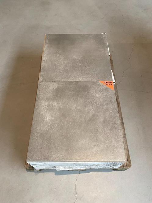 Tegel outlet tegels grafiet grijs 60 x 60 cm restpartij, Doe-het-zelf en Verbouw, Tegels, Nieuw, Vloertegels, Keramiek, 60 cm of meer