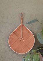 Grote Rotan Waaier in druppelvorm, Ophalen of Verzenden, Gebruikt