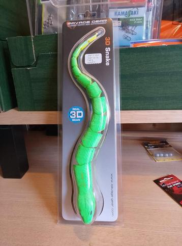 Savage Gear Snake 3D 30cm Fluo Green slechts 9,95 euro! beschikbaar voor biedingen