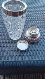 Vintage Cocktail Shaker Kristal & Zilver, Antiek en Kunst, Ophalen of Verzenden