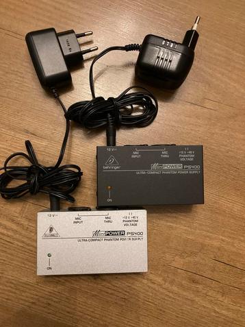 Behringer MicroPOWER PS400 Fantoomvoeding (2 stuks) beschikbaar voor biedingen