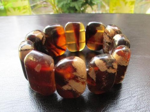 Sumatraans wit amber 11kralen armband/barnsteen, Sieraden, Tassen en Uiterlijk, Armbanden, Nieuw, Overige materialen, Wit, Verzenden