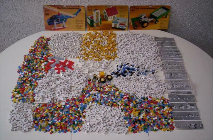 Tafel vol Retro Vintage 60's 70's Baks Herbart Bouwstenen, Kinderen en Baby's, Speelgoed | Bouwstenen, Zo goed als nieuw, Overige merken