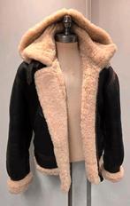 Dames lammy coat pilotenjas maat L - met capuchon, Kleding | Dames, Ophalen of Verzenden, Zo goed als nieuw, Maat 42/44 (L), Bruin
