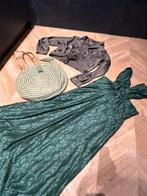Ibiza zomer strand jurk tas set maat m dames omslag groen, Ophalen of Verzenden, Nieuw, Groen