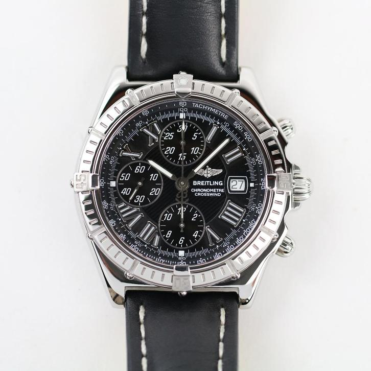 Breitling Crosswind Chronograph 42 (Zeer goed/ 2008), Sieraden, Tassen en Uiterlijk, Horloges | Heren, Zo goed als nieuw, Breitling