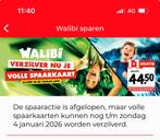 Kortings code walibi kaarten (2 = 1), Kortingskaart
