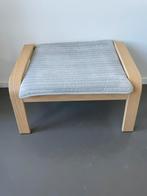 POÄNG voetenbank, wit gelazuurd eikenfineer/lichtbeige, Ikea, Ophalen, Minder dan 50 cm, Zo goed als nieuw, Rechthoekig