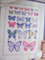 Borduurpatroon Vlinders  merklap  nr 60105 88, Verzenden, Nieuw, Handborduren, Patroon