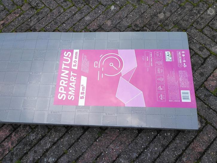 Laminaat ondervloer Sprintus Smart 5 mm 5,5 m2, Doe-het-zelf en Verbouw, Vloerdelen en Plavuizen, Nieuw, Overige typen, Overige materialen