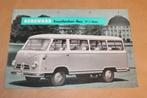 Zeldzame brochure - Borgward bus - 1958, Boeken, Ophalen of Verzenden, Zo goed als nieuw, Tractor en Landbouw