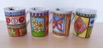 4 nieuwe kleurrijke porseleinen bekers, 10 cm hoog, Huis en Inrichting, Keuken | Servies, Overige typen, Nieuw, Ophalen of Verzenden