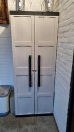 Witte Kunststof Kast met Deuren, Huis en Inrichting, Kasten | Kledingkasten, Ophalen, Kunststof, 50 tot 100 cm, Modern
