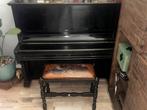 🐑🎹🎼Stoere Vintage Pianokruk met Schapenleer Industrieel, Ophalen, Gebruikt, Zwart, Eén