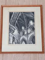 litho Interieur kerk Alkmaar of Amersfoort? Jelle Troelstra, Antiek en Kunst, Ophalen