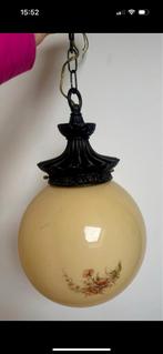 Leuke oude hanglamp, Huis en Inrichting, Lampen | Hanglampen, Gebruikt, 50 tot 75 cm, Ophalen of Verzenden, Glas