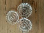 3 antieke onderzetters, Huis en Inrichting, Woonaccessoires | Onderzetters, Ophalen of Verzenden, Zo goed als nieuw, Glas of Kopje