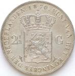 XntriQ-Coins - Zilveren rijksdaalder 1870 - Willem III (28), Koning Willem III, Zilver, Ophalen of Verzenden, Losse munt