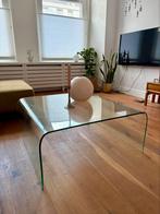 Vintage glazen salontafel waterfall, Ophalen, Gebruikt, 50 tot 100 cm, 50 tot 100 cm