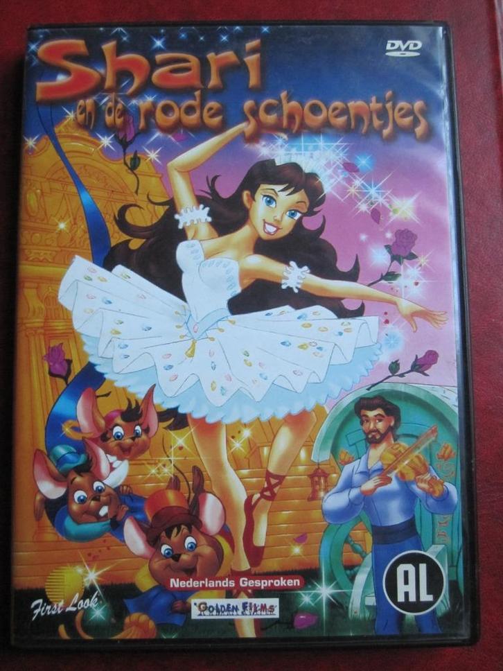 Shari en de rode schoentjes, Cd's en Dvd's, Dvd's | Tekenfilms en Animatie, Zo goed als nieuw, Amerikaans, Tekenfilm, Alle leeftijden