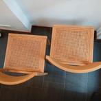 Mooie vintage stoelen (design Derk Jan de Vries ?), Ophalen, Gebruikt, Bruin, Twee
