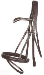 Kalvalkade Diana hoofdstel donkerbruin, Full, Dieren en Toebehoren, Paarden en Pony's | Hoofdstellen en Tuigage, Ophalen of Verzenden