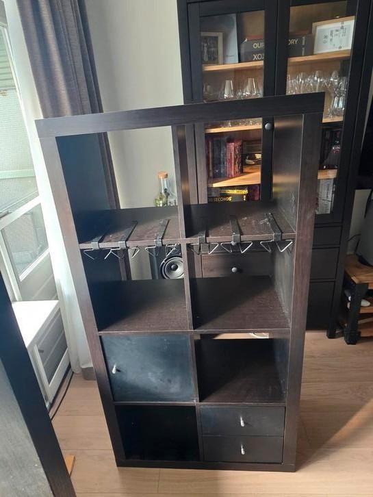 Ikea kallax kast, Huis en Inrichting, Kasten | Wandmeubels, Gebruikt, Minder dan 100 cm, Minder dan 150 cm, 25 tot 50 cm, Met lade(s)