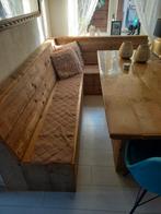 Bank en tafel, Huis en Inrichting, Tafels | Eettafels, 200 cm of meer, Ophalen of Verzenden, Zo goed als nieuw, 200 cm of meer