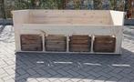 Bed steigerhout 90 x 210 incl spiraalbodem auping en matras, Ophalen, 90 cm, Eenpersoons, Steigerhout