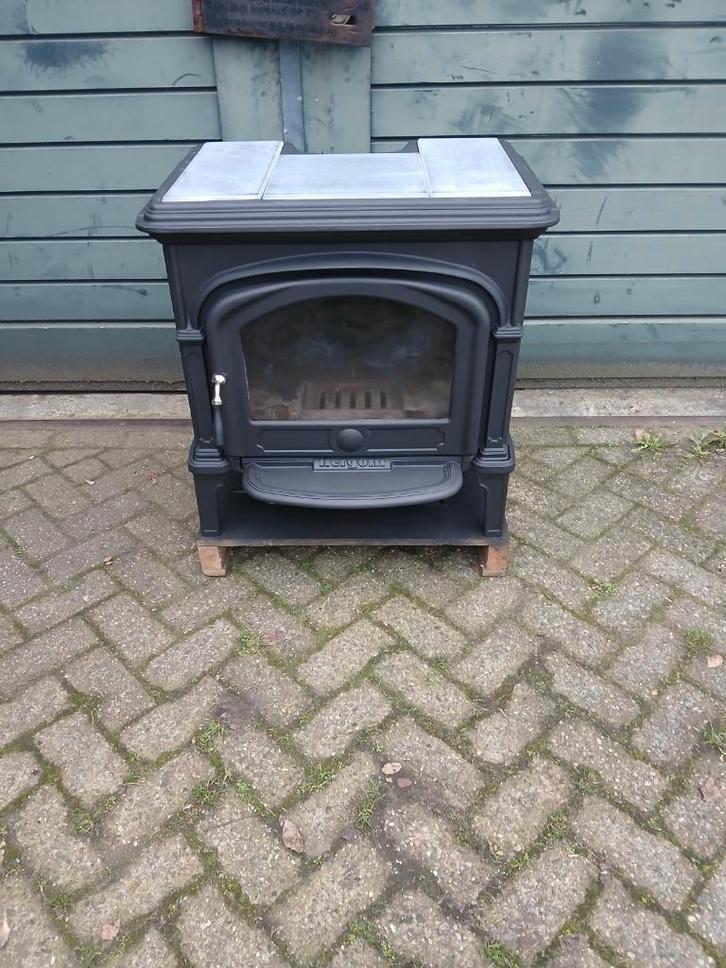 Speksteen Houtkachel, Huis en Inrichting, Kachels, Gebruikt, Vrijstaand, Houtkachel, Hout, Ophalen