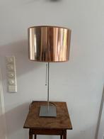Schemerlamp met koperkleurige kap, Ophalen of Verzenden, Zo goed als nieuw, Minder dan 50 cm