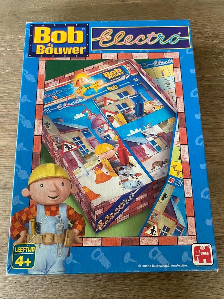 Jumbo Electro - Bob de Bouwer, Hobby en Vrije tijd, Gezelschapsspellen | Bordspellen, Zo goed als nieuw, Een of twee spelers, Ophalen of Verzenden