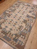 Prachtige handgeweven oosterse kelim 244x157, Info@SlatsAntiek.nl, 150 tot 200 cm, Vof Slats Antiek, Crème